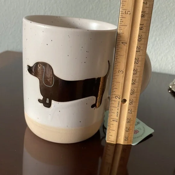 Adorable dachshund themed stoneware mug. - Picture 7 of 8